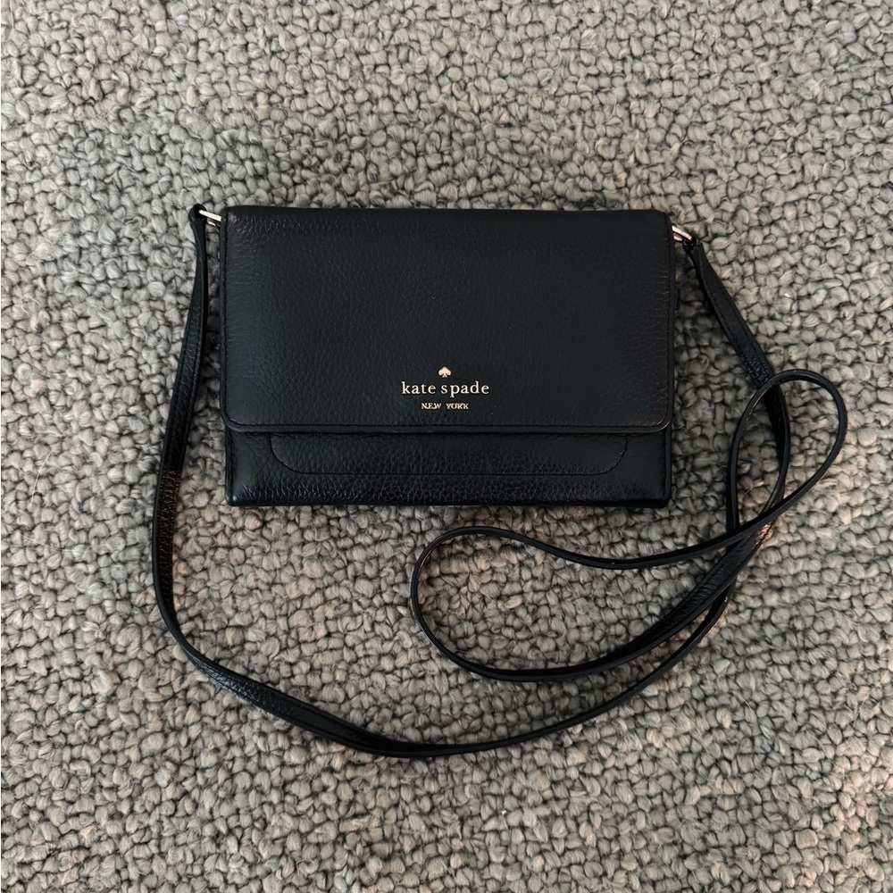 Kate Spade Sleek Black Crossbody Bag